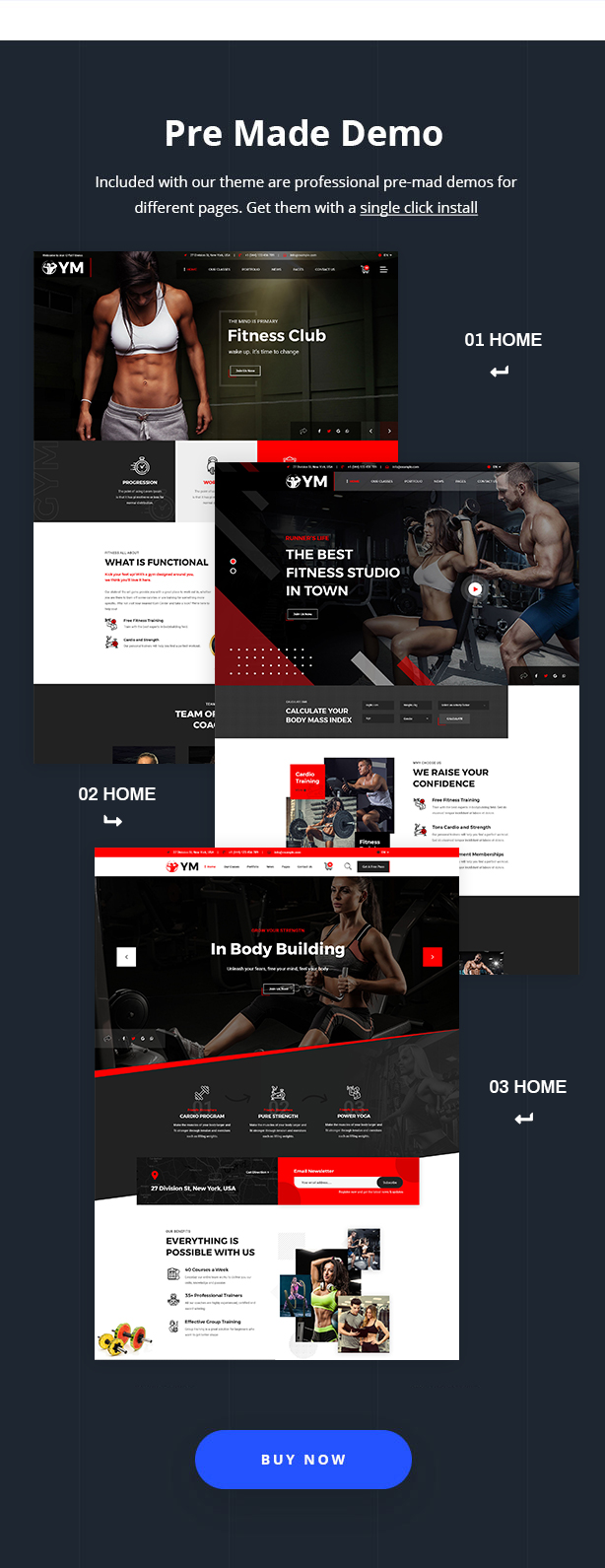 DailyFit - Fitness and Gym WordPress Theme - 7