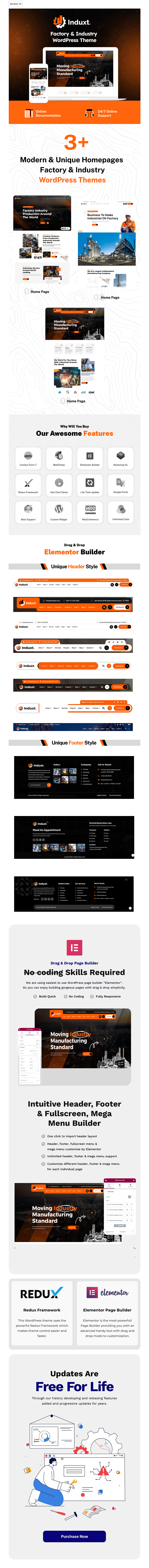 Induxt - Factory & Industry WordPress Theme
